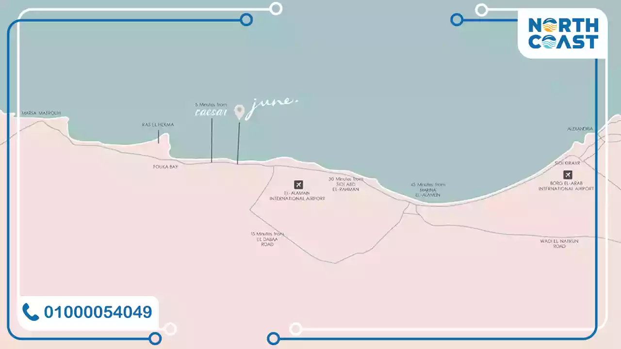 تفاصيل قرية جون سوديك الساحل الشمالي June Sodic North Coast اسعار ومساحات