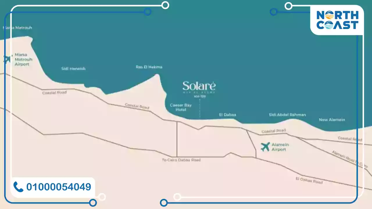 Location of the village Solare Ras El Hekma 